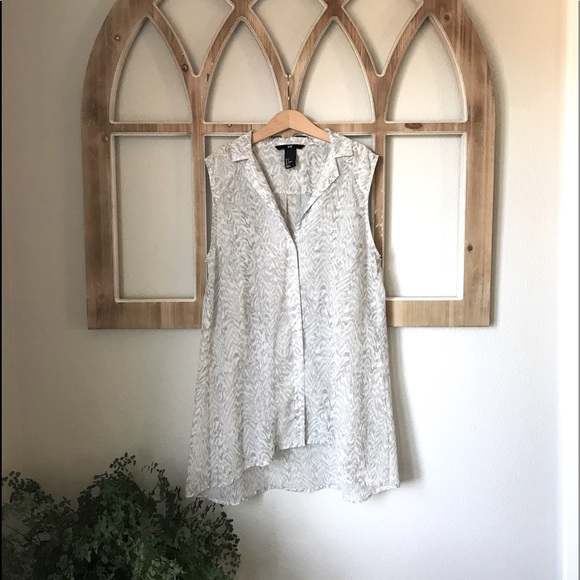 Animal Print Tank Blouse - Picture 1 of 7